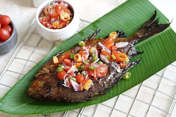 Baronang Bakar Makanan Khas Bontang